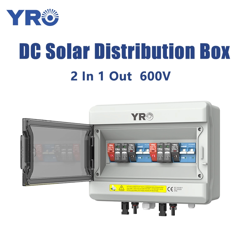 2 i 1 ud 600V solcelledistributionsboks
