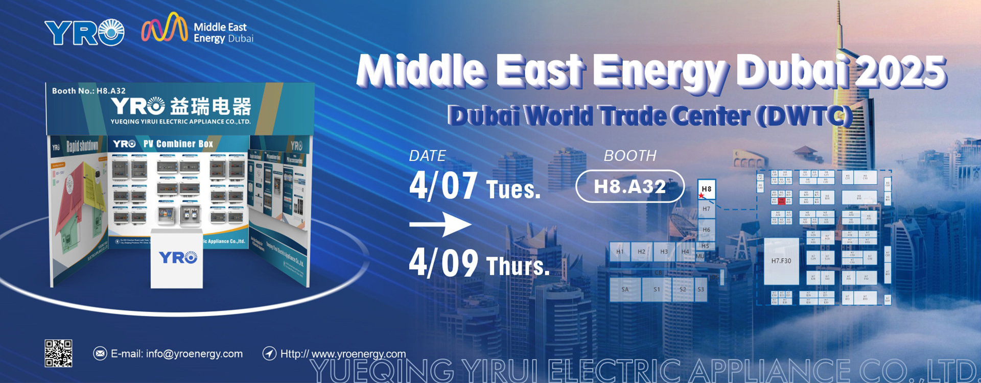 Yro viser på Dubai Energy Expo