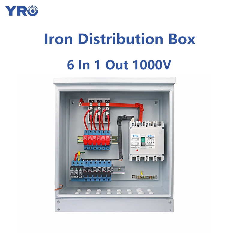 6 i 1 ud 1000V DC Iron Distribution Box