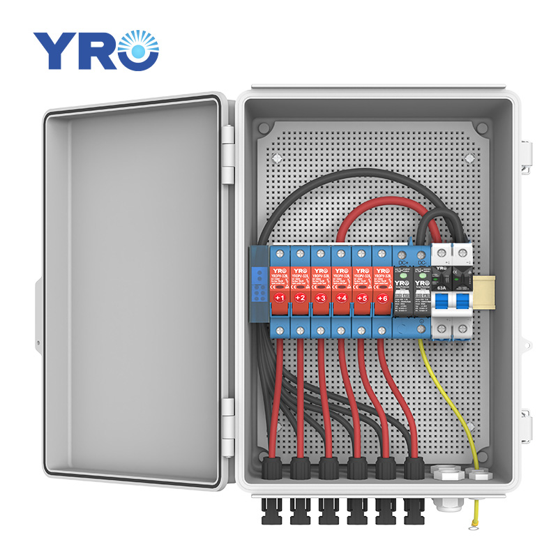 6 ind 1 ud 500V DC ABS distributionsboks