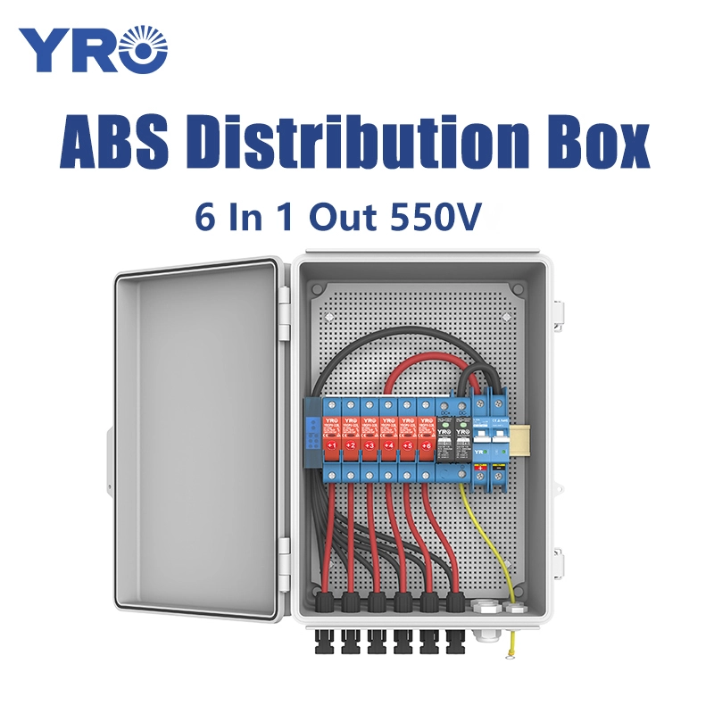 6 ud af 1 ud 550V DC ABS Distribution Box