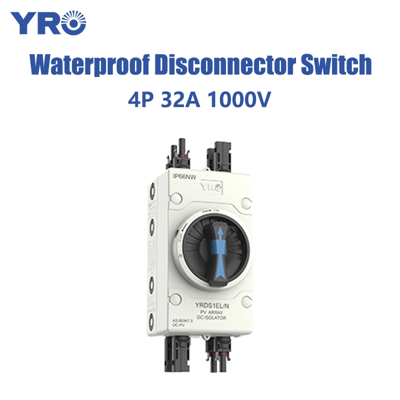 IP66 4P 32A 1000V 2 strenge top i bunden ud